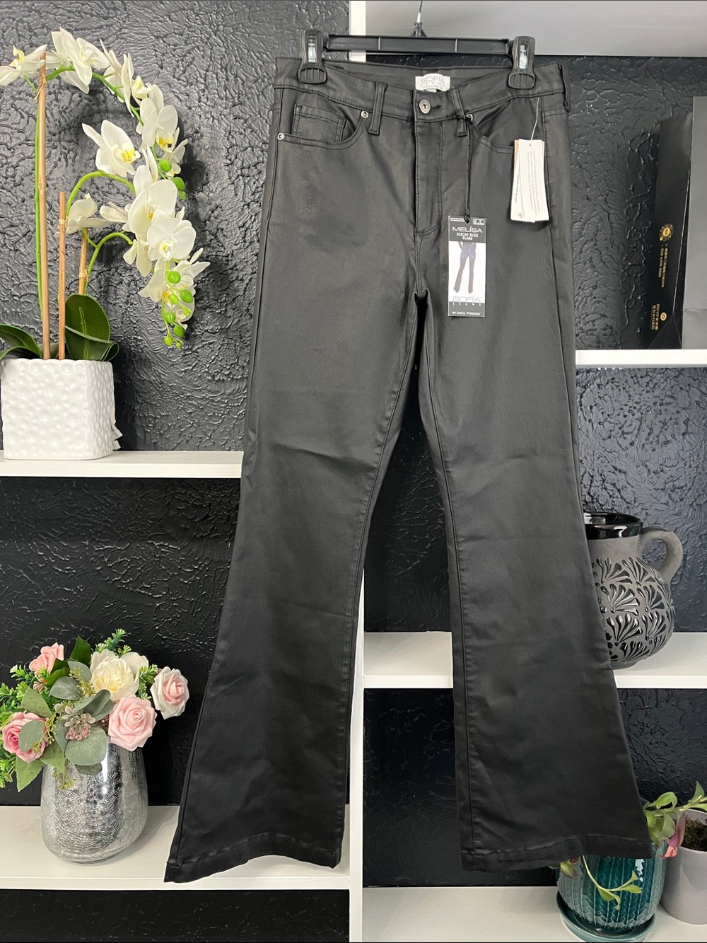 sofia by sofia vergara Black Bootcut Flared Jeans